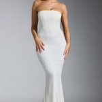 Embellished Corset Gown in White - Image 9