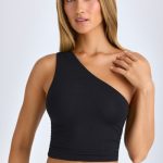Modal One-Shoulder Top in Black - Image 5