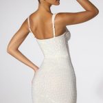 Embellished Corset Mini Dress in Ivory - Image 2