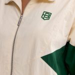 Oversized Colourblock Track Jacket in Marble - Image 4