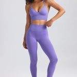 Define Luxe High-Waist Leggings in Purple - Image 6