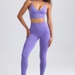 Define Luxe High-Waist Leggings in Purple - Image 8