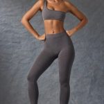 Seamless Rib Leggings in Washed Charcoal