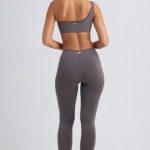 Seamless Rib Leggings in Washed Charcoal - Image 2