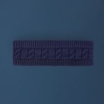 Cable-Knit Headband in Navy - Image 2