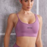 Asymmetric Sports Bra in Mauve - Image 6