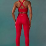 Super Sculpt Seamless Leggings in Tango Red - Image 2