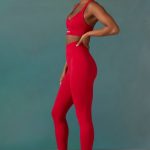 Super Sculpt Seamless Leggings in Tango Red - Image 3