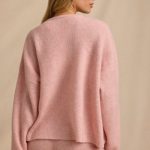 Oversized Zip-Up Cardigan in Blush Pink - Image 2