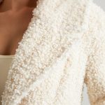 Long Shearling Coat in Cream - Image 4