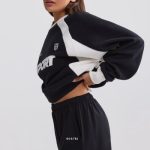 Elasticated Mini Shorts in Black - Image 3