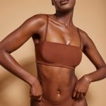 Soft Mesh Bandeau Bra in Chestnut - Image 6