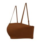 Soft Mesh Bandeau Bra in Chestnut - Image 8