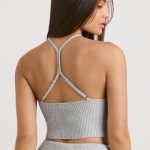Chunky Knit Tank Top in Heather Grey - Image 2