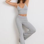 Chunky Knit Tank Top in Heather Grey - Image 7