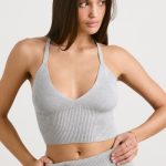 Chunky Knit Tank Top in Heather Grey - Image 9
