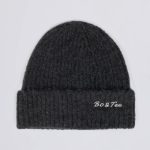 Knit Beanie Hat in Charcoal Marl - Image 3
