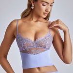 Lace Panel Cami Top in Blue Lavender - Image 8