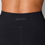Twist Waist Flare Leggings in Black - Image 4