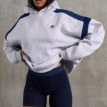 Oversized Hooded Sweatshirt in Heather Grey