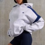 Oversized Hooded Sweatshirt in Heather Grey - Image 3