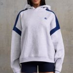 Oversized Hooded Sweatshirt in Heather Grey - Image 4