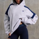Oversized Hooded Sweatshirt in Heather Grey - Image 7