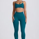 Super Sculpt Seamless High-Waist Leggings in Teal - Image 3
