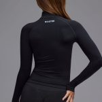 Define Luxe Zip-Up Jacket in Black - Image 2