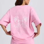 Oversized T-Shirt in Baby Pink - Image 3