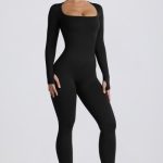 Super Sculpt Seamless Full-Length Jumpsuit in Black
