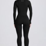 Super Sculpt Seamless Full-Length Jumpsuit in Black - Image 3