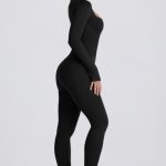 Super Sculpt Seamless Full-Length Jumpsuit in Black - Image 4
