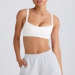 Elasticated Shorts in Pacific Grey - Image 6