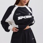 Elasticated Mini Shorts in Black - Image 6