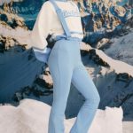 Fleece-Lined Ski Trousers in Ice Blue - Image 3