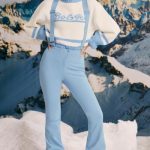 Fleece-Lined Ski Trousers in Ice Blue - Image 6