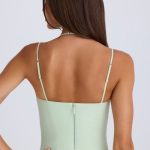 Halterneck Corset Top in Green - Image 3