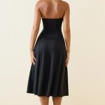Bandeau Midaxi Dress in Black - Image 2