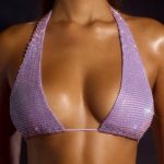 Halter Neck Bikini Top in Lilac - Image 4