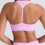 Super Sculpt Seamless T-Back Sports Bra in Violet Pink - Image 5
