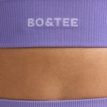 Define Luxe Halterneck Sports Bra in Purple - Image 4