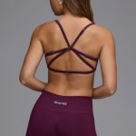 Define Luxe Multiway Open-Back Sports Bra in Grape - Image 2