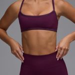 Define Luxe Multiway Open-Back Sports Bra in Grape - Image 4
