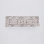 Cable-Knit Headband in Grey Marl - Image 2