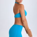 Mid-Rise Micro Mini Skirt in Aqua Blue - Image 3