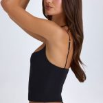 Halterneck Corset Top in Black - Image 4