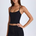Halterneck Corset Top in Black - Image 8