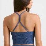 Chunky Knit Tank Top in Washed Navy - Image 2