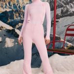 Fleece-Lined Ski Trousers in Pastel Pink - Image 6